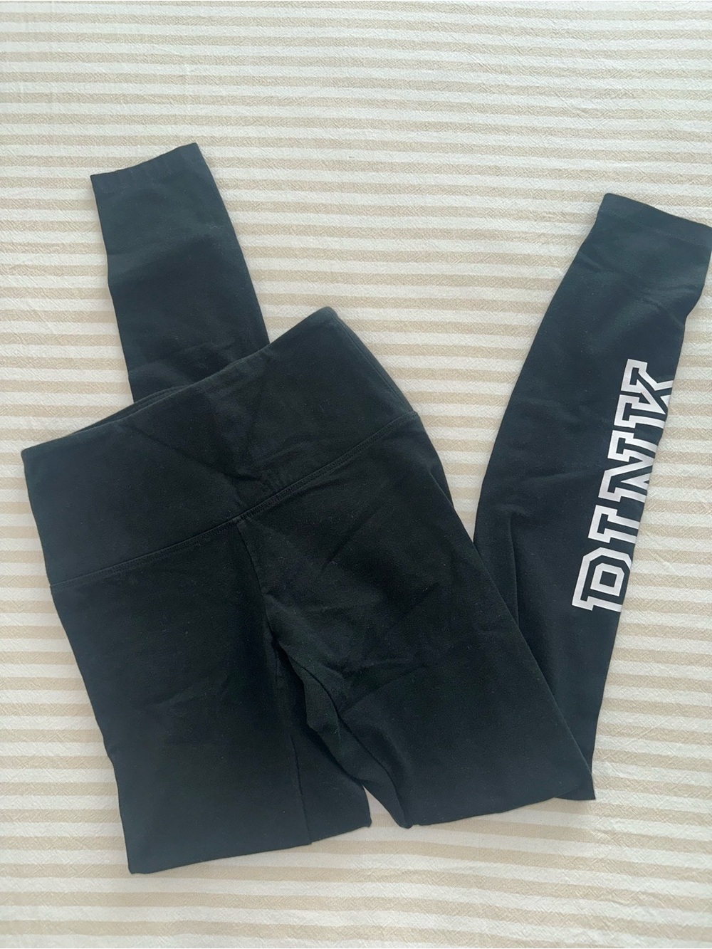 PINK Victoria's Secret Black High-Waist Leggings